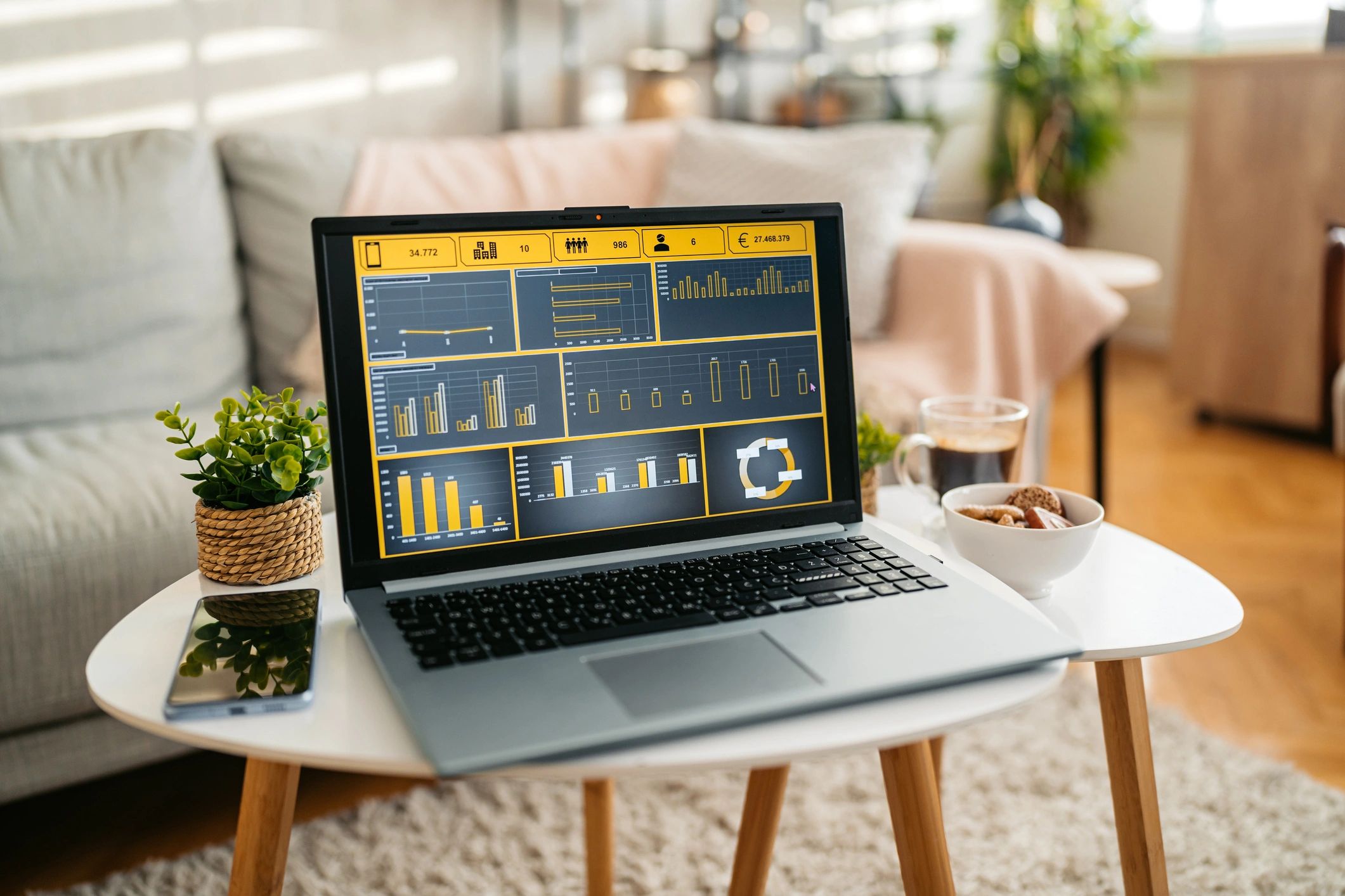 manufacturing ERP software dashboard